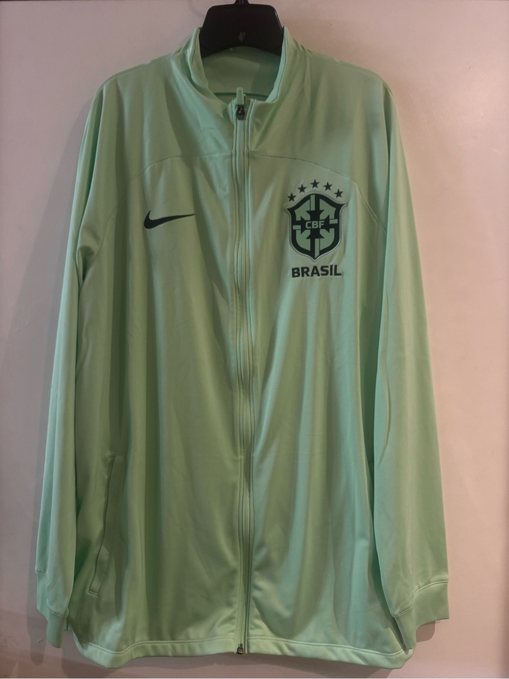 Nike Brazil Strike Dri-Fit Soccer Jacket DX1950-390 Green (Men's XL)